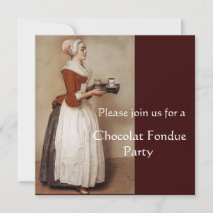 SCHOKOLADEN-FONDUE-ABENDPARTY EINLADUNG