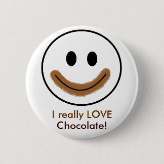 Schokoladen-Gesicht "ich wirklich LIEBE Button