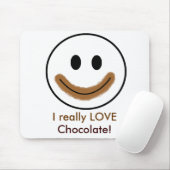Schokoladen-Gesicht "ich wirklich LIEBE Mousepad (Mit Mouse)