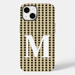 Schokoladen-Gewürz-Stimmungs-Punkte mit Monogramm Case-Mate iPhone 14 Hülle