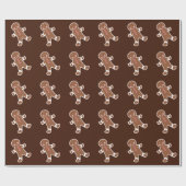 Schokoladen-Gingerbread-Cookies-Wrap-Papier Geschenkpapier (Flach)