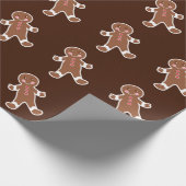 Schokoladen-Gingerbread-Cookies-Wrap-Papier Geschenkpapier (Ecke)