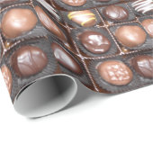 Schokoladen im Überfluss Geschenkpapier (Rolleneckpunkt)