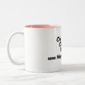 Schokoladen-Kaffee-Männer einige Sachen sind Zweifarbige Tasse (Links)