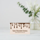 Schokoladen-Konditor-Thema Visitenkarte (Stehend Vorderseite)