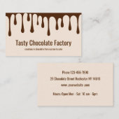 Schokoladen-Konditor-Thema Visitenkarte (Vorne/Hinten)