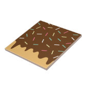 Schokoladen-Krapfen Fliese (Seite)