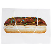 Schokoladen-Krapfen-Geschenk-Tasche Große Geschenktüte (Rückseite)