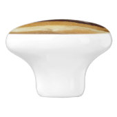 Schokoladen-Krapfen-Griff Keramikknauf (Seitenansicht)