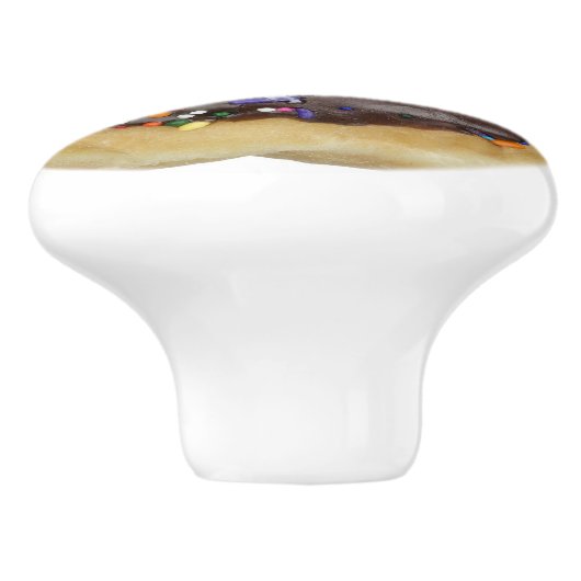 Schokoladen-Krapfen mit besprüht Griff (Seitenansicht)