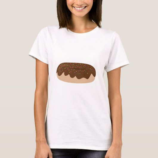 Schokoladen-Krapfen T-Shirt (Vorderseite)