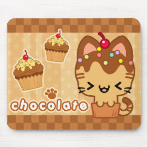 Schokoladen-Kuchen-Miezekatze Mousepad