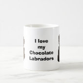 Schokoladen-Labrador-HundeFotoporträt Verwandlungstasse (Mittel)