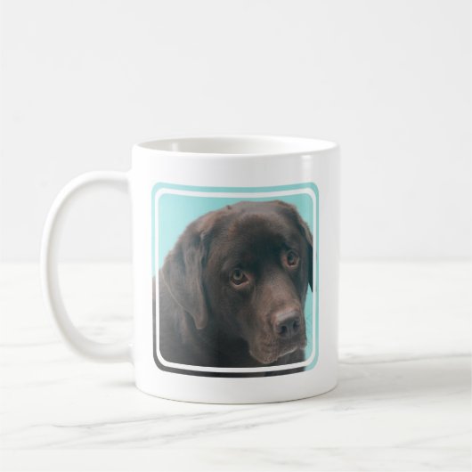 Schokoladen-Labrador-Hundekaffee-Tasse Kaffeetasse (Links)