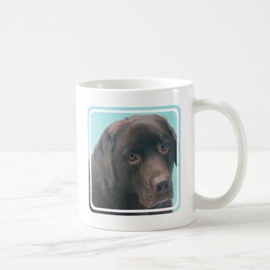 Schokoladen-Labrador-Hundekaffee-Tasse Kaffeetasse (Rechts)