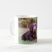 Schokoladen-Labrador Kaffeetasse (Vorderseite Links)