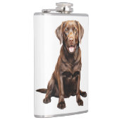 Schokoladen-Labrador-Kaffeetasse Flachmann (Rechts)