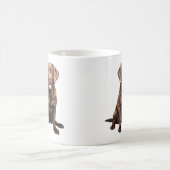 Schokoladen-Labrador-Kaffeetasse Kaffeetasse (Mittel)