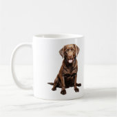 Schokoladen-Labrador-Kaffeetasse Kaffeetasse (Links)