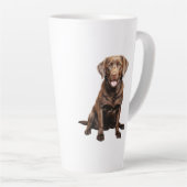 Schokoladen-Labrador-Kaffeetasse Milchtasse (Rechte Ecke)