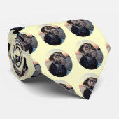 Schokoladen-Labrador-Krawatte Krawatte (Gerollt)