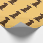 Schokoladen-Labrador-Kunst-Packpapier Geschenkpapier (Ecke)
