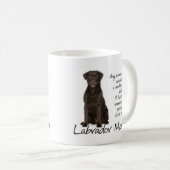 Schokoladen-Labrador-Mama Kaffeetasse (VorderseiteRechts)