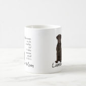 Schokoladen-Labrador-Mama Kaffeetasse (Mittel)