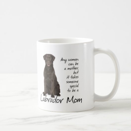 Schokoladen-Labrador-Mama Kaffeetasse (Rechts)