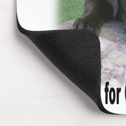 Schokoladen-Labrador-Mausunterlage Mousepad (Ecke)