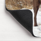 Schokoladen-Labrador Mousepad (Ecke)