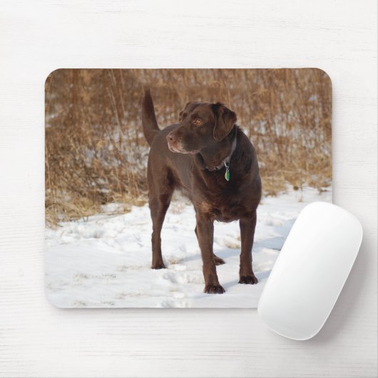 Schokoladen-Labrador Mousepad (Mit Mouse)