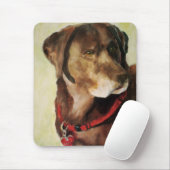 Schokoladen-Labrador Mousepad (Mit Mouse)