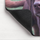 Schokoladen-Labrador-Regel! Mousepad (Ecke)