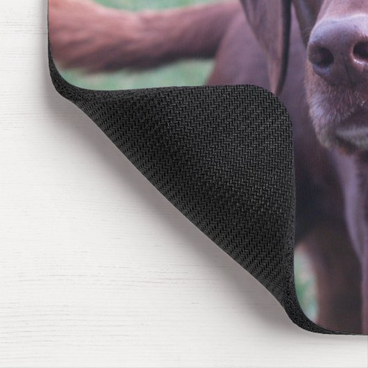 Schokoladen-Labrador-Regel! Mousepad (Ecke)