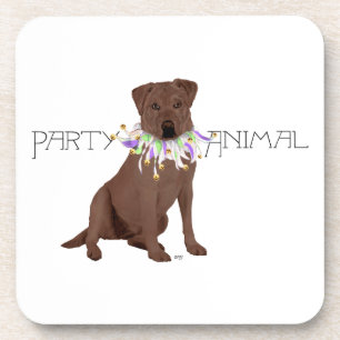 Schokoladen-Labrador Retriever-Party Getränkeuntersetzer
