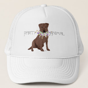 Schokoladen-Labrador-Retriever-Party Truckerkappe