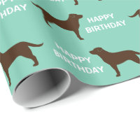 Schokoladen-Labrador-Retriever-Silhouette-Muster