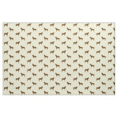 Schokoladen-Labrador-Retriever-Silhouette-Muster Stoff (Fat Quarter (45,7 x 55,9 cm))