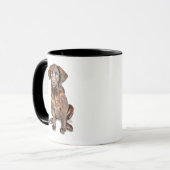 Schokoladen-Labrador-Retriever-Tasse Tasse (Vorderseite Links)