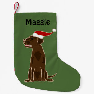 Schokoladen-Labrador-Retriever-WeihnachtsStrumpf Kleiner Weihnachtsstrumpf