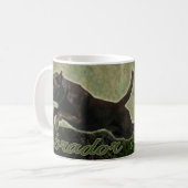 Schokoladen-Labrador-Retrievercollage Tasse (Vorderseite Links)