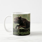 Schokoladen-Labrador-Retrievercollage Tasse (Links)