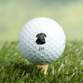 Schokoladen-Labrador Schwarzer Lab Golfball (Insitu T-Shirt)