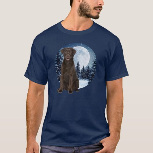 Schokoladen-Labrador T-Shirt (Vorderseite)