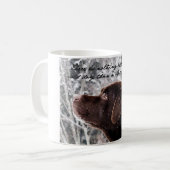 Schokoladen-Labrador-Tasse Kaffeetasse (Vorderseite Links)