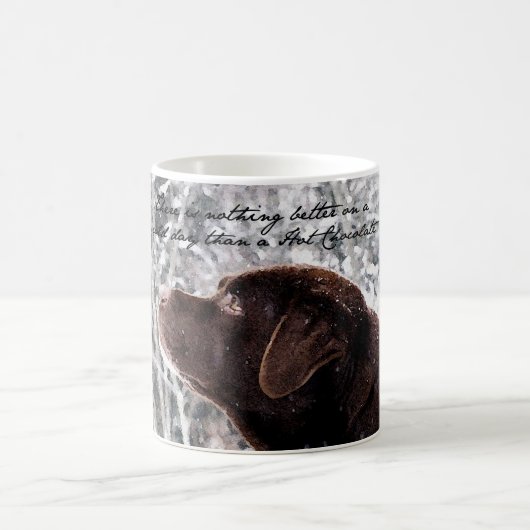 Schokoladen-Labrador-Tasse Kaffeetasse (Mittel)