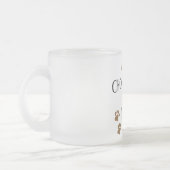 Schokoladen-Labrador-Vater Mattglastasse (Links)