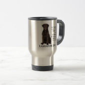 Schokoladen-Labrador-Vater Reisebecher (VorderseiteRechts)