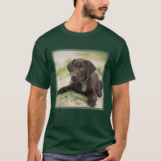 Schokoladen-Labrador-Welpe T-Shirt (Vorderseite)